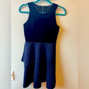 Girls size 14 beautiful navy dress